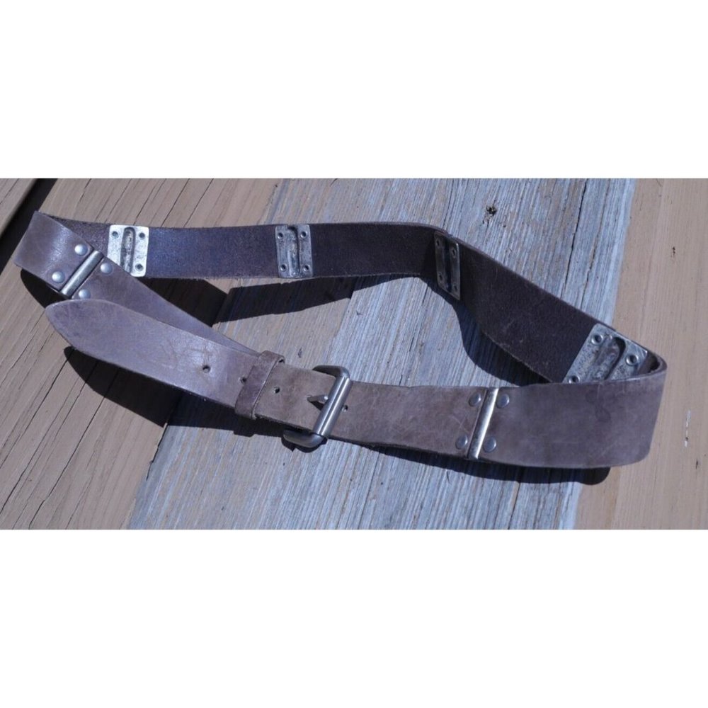 Legend Supply Belt Men's Genuine Leather 11578 Brown 34"-38" Canada Silver Tone